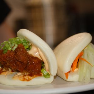 Two bao bun options! Delicious.